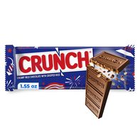 CRUNCH Full-Size Candy Bar - Creamy Milk Chocolate with Crisped Rice