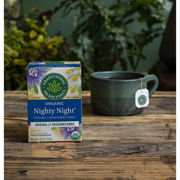 Té de hierbas orgánico Nighty Night de Traditional Medicinals