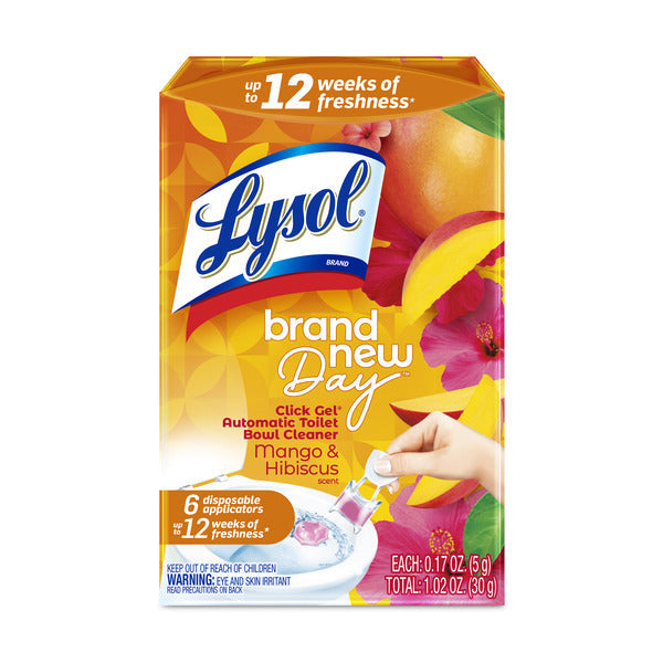 Limpiador Automático de Inodoro Lysol Click Gel, Mango y Hibisco