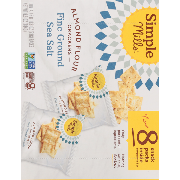 Crackers à la farine d'amande Simple Mills avec sel de mer