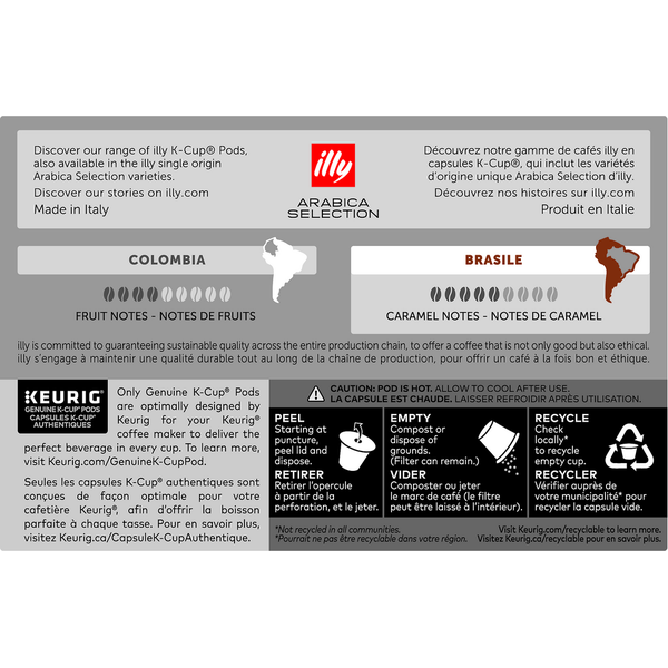 illy Coffee Arabica Selection Brasile K-Cup Pods