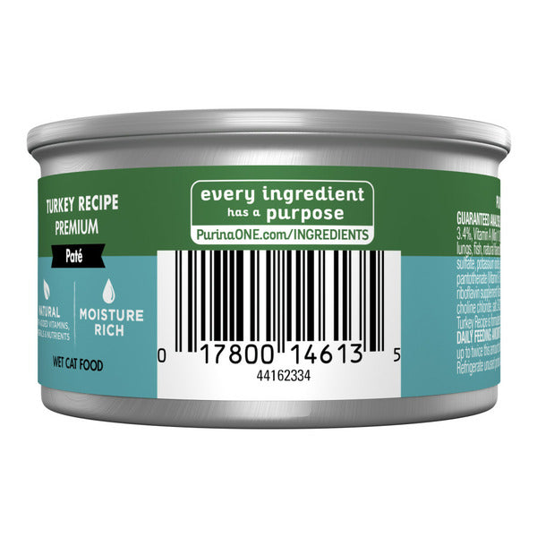 Purina ONE Natural High Protein Grain Free Wet Cat Food - Turkey Recipe