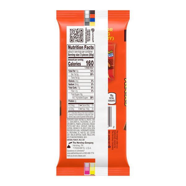 Reese's Chocolate Peanut Butter Creme XL Candy Bar, 4.25 oz
