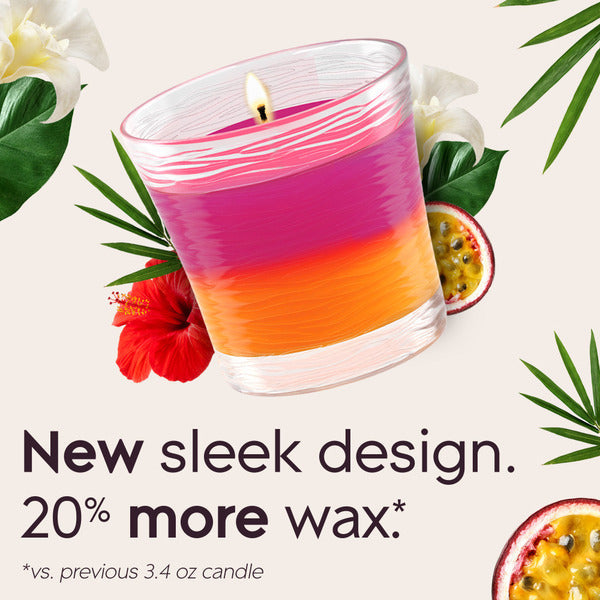 Velas Glade 2en1 de Mecha Sencilla - Brisa Hawaiana y Fruta de la Pasión