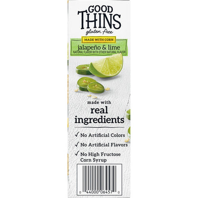 GOOD THINS Galletas Sin Gluten de Jalapeño y Lima - 4 oz