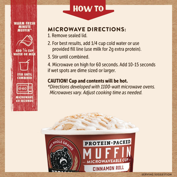 Kodiak Cinnamon Roll Muffin