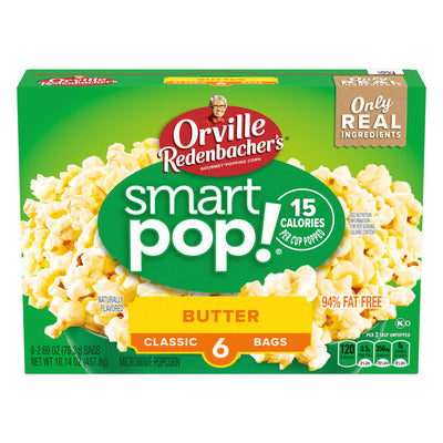Orville Redenbacher Smart Pop! Mantequilla Palomitas de Maíz para Microondas