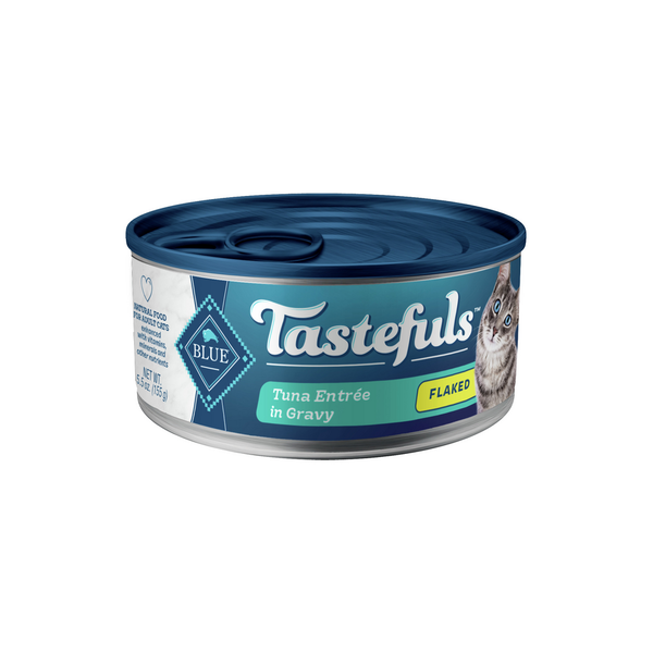 Blue Buffalo Tastefuls Nourriture humide pour chat en flocons naturels, Entrée au thon
