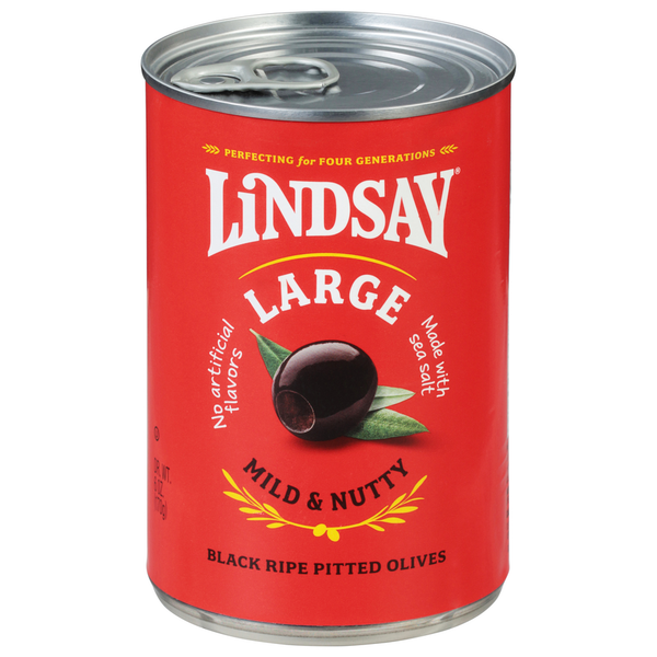 Aceitunas Negras Lindsay Sin Hueso - Grandes