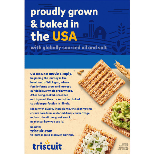 TRISCUIT Organic Original Whole Grain Wheat Crackers - 7 oz
