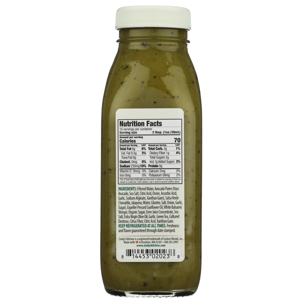 Vinaigrette à l'avocat de Cindy's Kitchen