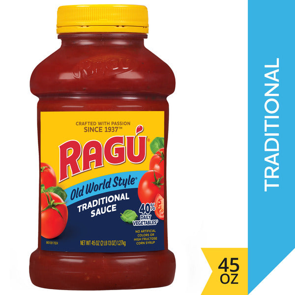 Salsa de Pasta Tradicional Estilo Viejo Mundo Ragu, 45 oz