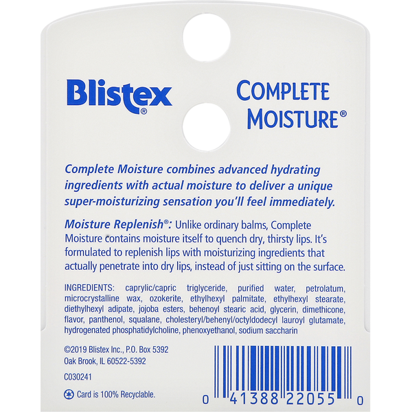 Blistex Lip Balm Complete Moisture SPF 15