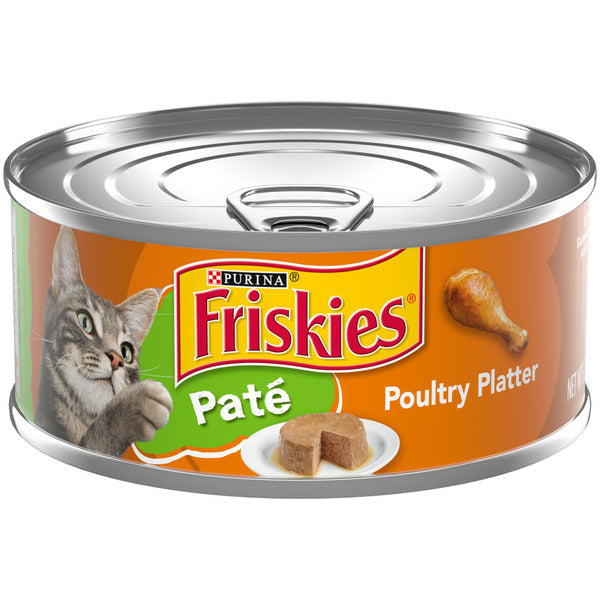 Purina Friskies Pâté Nourriture Humide pour Chats, Plateau de Volaille