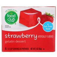 Dessert en gélatine à la fraise Food Club