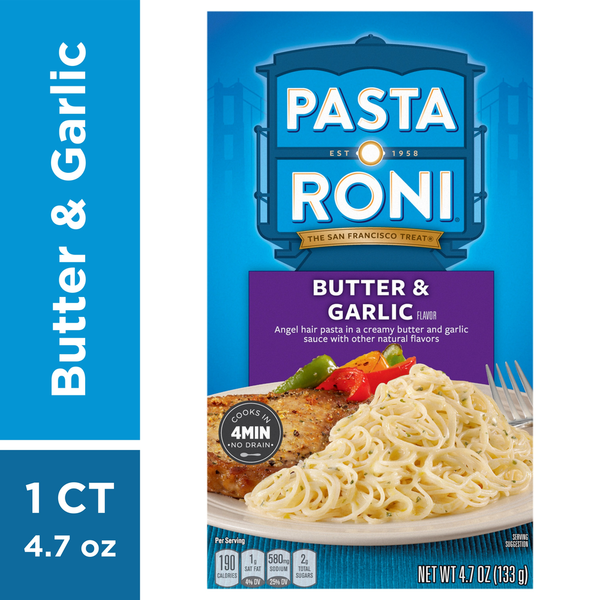Mezcla de Pasta Roni con Mantequilla y Ajo