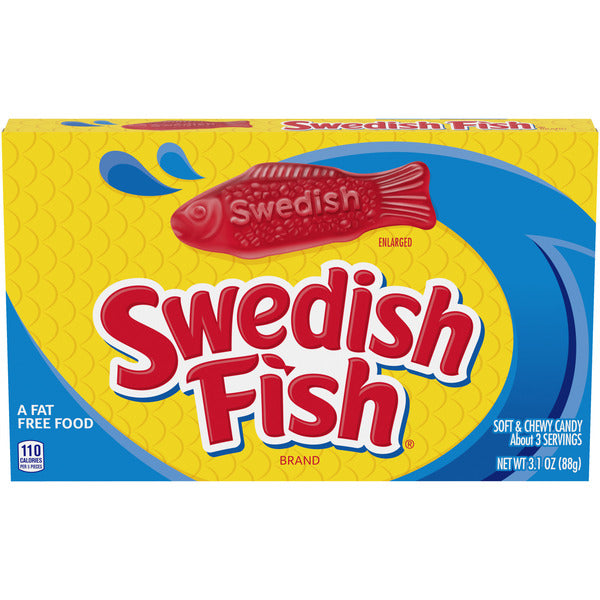 SWEDISH FISH Caramelo Gummy Suave y Masticable 3.1 oz