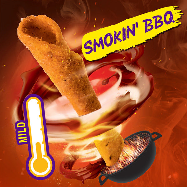 Takis Smokin' BBQ Tortilla Chips Enrollados - 9.9 oz Tamaño para Compartir