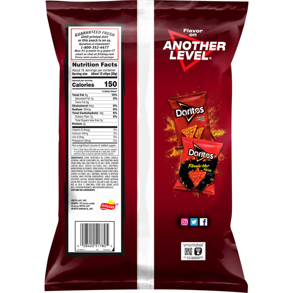 Doritos Spicy Nacho Tortilla Chips - 14.5 Oz