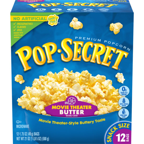 Palomitas de Maíz con Mantequilla de Cine Pop Secret para Microondas