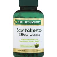 Nature's Bounty Saw Palmetto Capsules, 450 mg