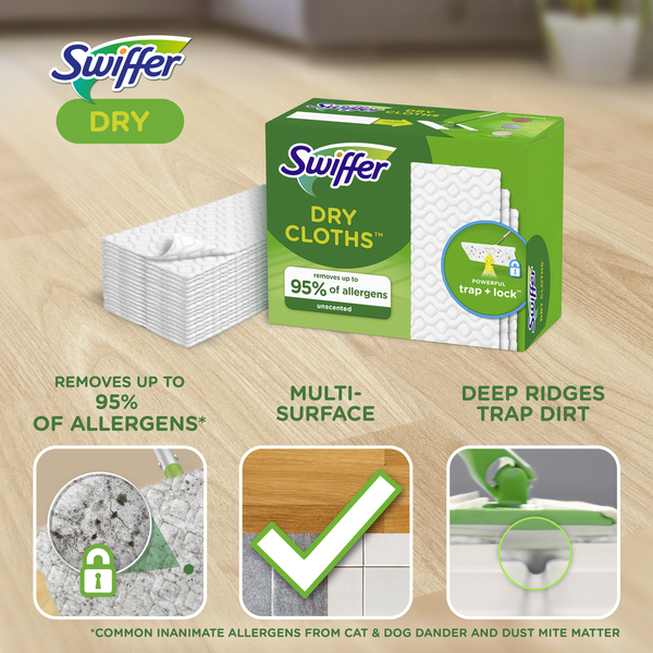 Recargas de almohadillas de barrido seco Swiffer Sweeper