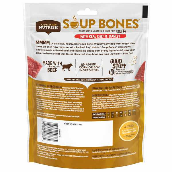 Rachael Ray Nutrish Soup Bones - Friandises à mâcher durables pour chiens