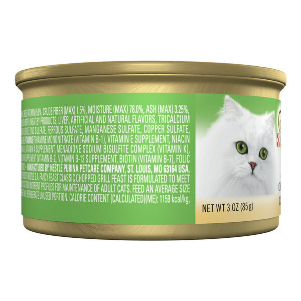 Purina Fancy Feast Chopped Grill Feast Comida Húmeda para Gatos Pate Clásica