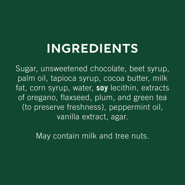 Carrés de chocolat noir à la menthe Ghirardelli