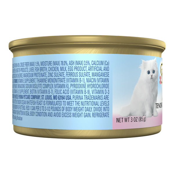 Purina Fancy Feast Délice de Poisson Blanc de Mer Humide pour Chatons