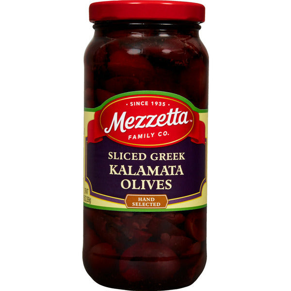 Aceitunas Kalamata Griegas Sliced Mezzetta