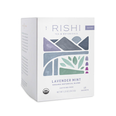 Rishi Tea & Botanicals Sachets de Té de Lavanda y Menta