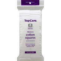 Carrés de Coton Premium TopCare pour le Nettoyage du Corps