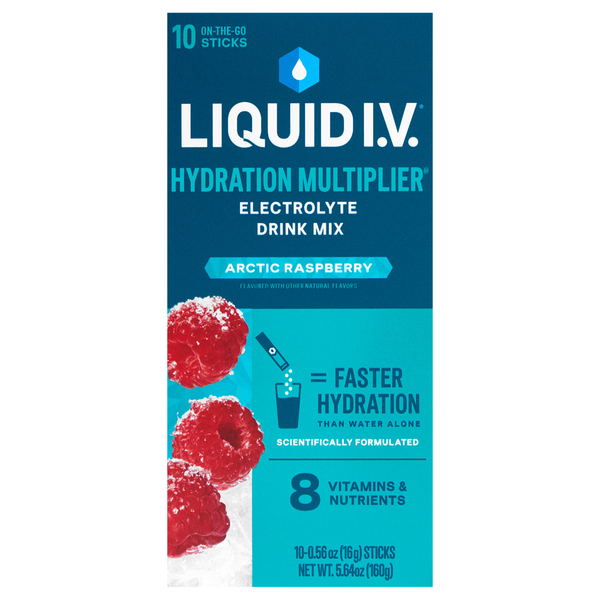 Mélange de boisson électrolytique Liquid I.V. Framboise Arctique