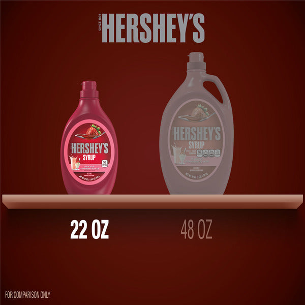 Sirop aromatisé à la fraise Hershey's - Bouteille de 22 oz