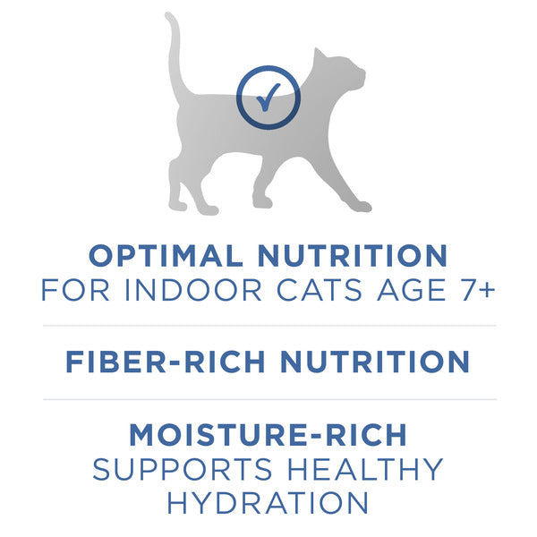 Purina ONE Grain Free Senior Pate Wet Cat Food, Chicken & Whitefish