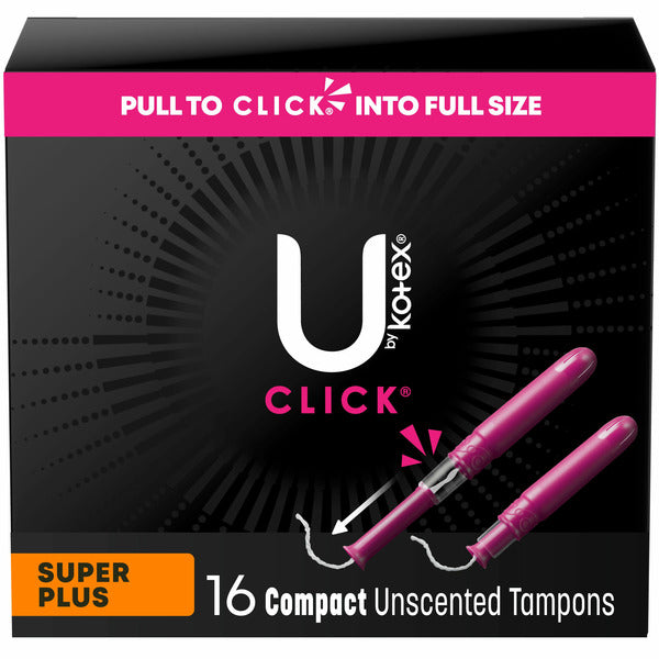 U by Kotex Click Compact Tampons Sin Fragancia, Super Plus