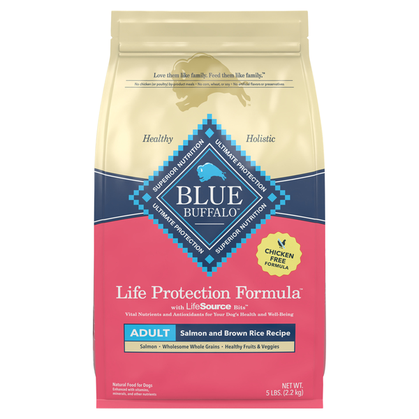 Blue Buffalo Nourriture pour chiens au saumon et au riz brun