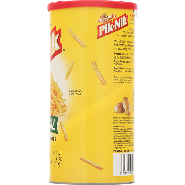 Pommes de terre en filaments Pik-Nik - Saveur originale