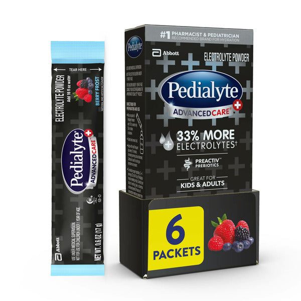 Poudre d'électrolytes Pedialyte Advanced Care Plus - Baie Givrée