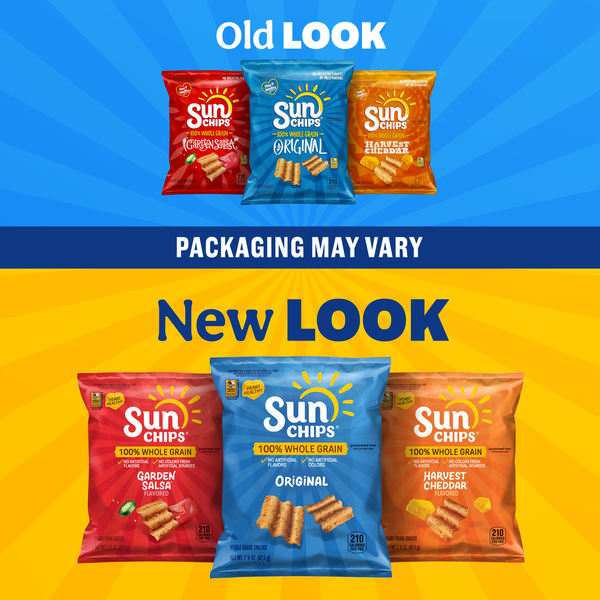 Sun Chips Sabor Cebolla Francesa Snacks de Grano Entero