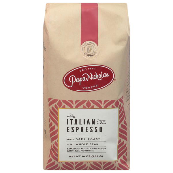 PapaNicholas Dark Roast Italian Espresso Coffee Beans