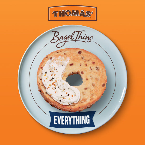 Todo Bagel Thins de Thomas - 8 ct, 110 Calorías