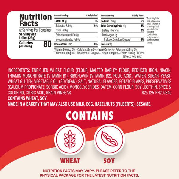 Sara Lee Hawaiian Half Loaf Sandwich Bread, 12 oz