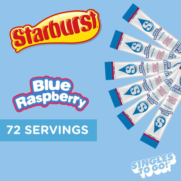 STARBURST Blue Raspberry Drink Mix - Low Calorie Delight