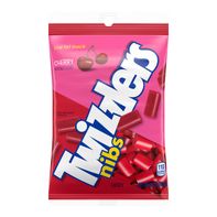TWIZZLERS NIBS Cherry Flavored Licorice Candy, 6 oz Bag