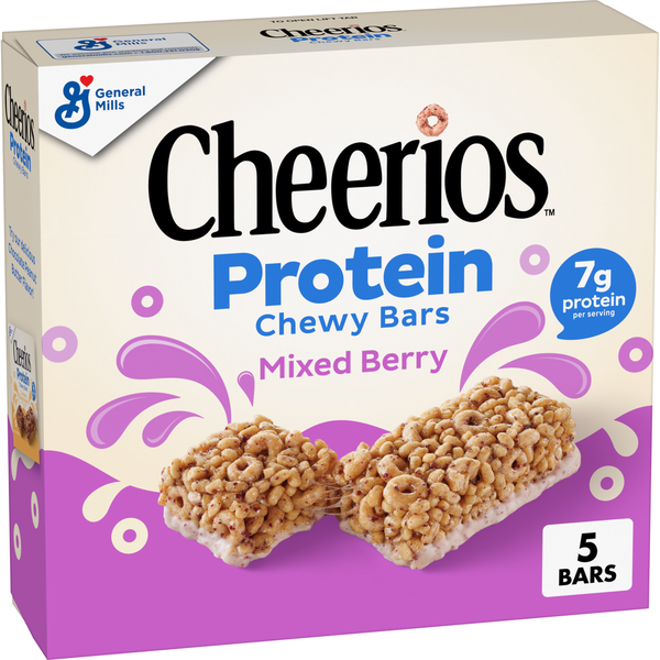 Barres de Céréales Chewy Protein Cheerios - Saveur Baies Mélangées