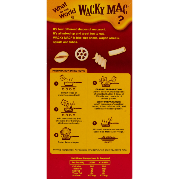 Wacky Mac Mac & Cheese