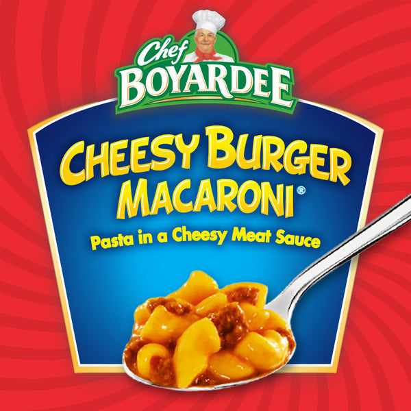 Chef Boyardee Macarrones con Queso y Hamburguesa en Salsa de Carne con Queso