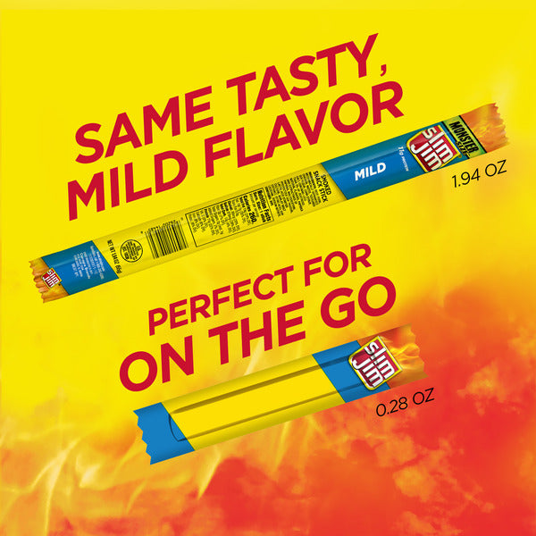Palitos de Carne Ahumada Slim Jim - Sabor Suave